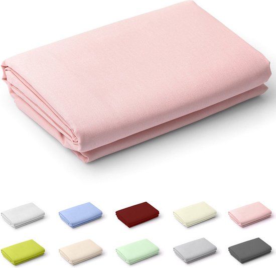 Zavelo Laken Deluxe Roze 200x250 cm - Katoen - Tweepersoons