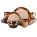 Gibson Casa Estebana 70736.16RM serviesset voor 4 personen, beige en bruin