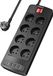 Multiprise 12-en-1 avec 8 prises + 4 ports USB - Multiprise 3680 W/230 V avec interrupteur - Maison/bureau