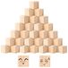 Wooden Cubes 30 Pieces - Building Blocks 5 x 5 x 5 cm - Natural Blocks - Untreated - DIY Crafts - Blank Puzzle