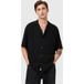 AllSaints Venice Ss Chemise Noir Taille : S