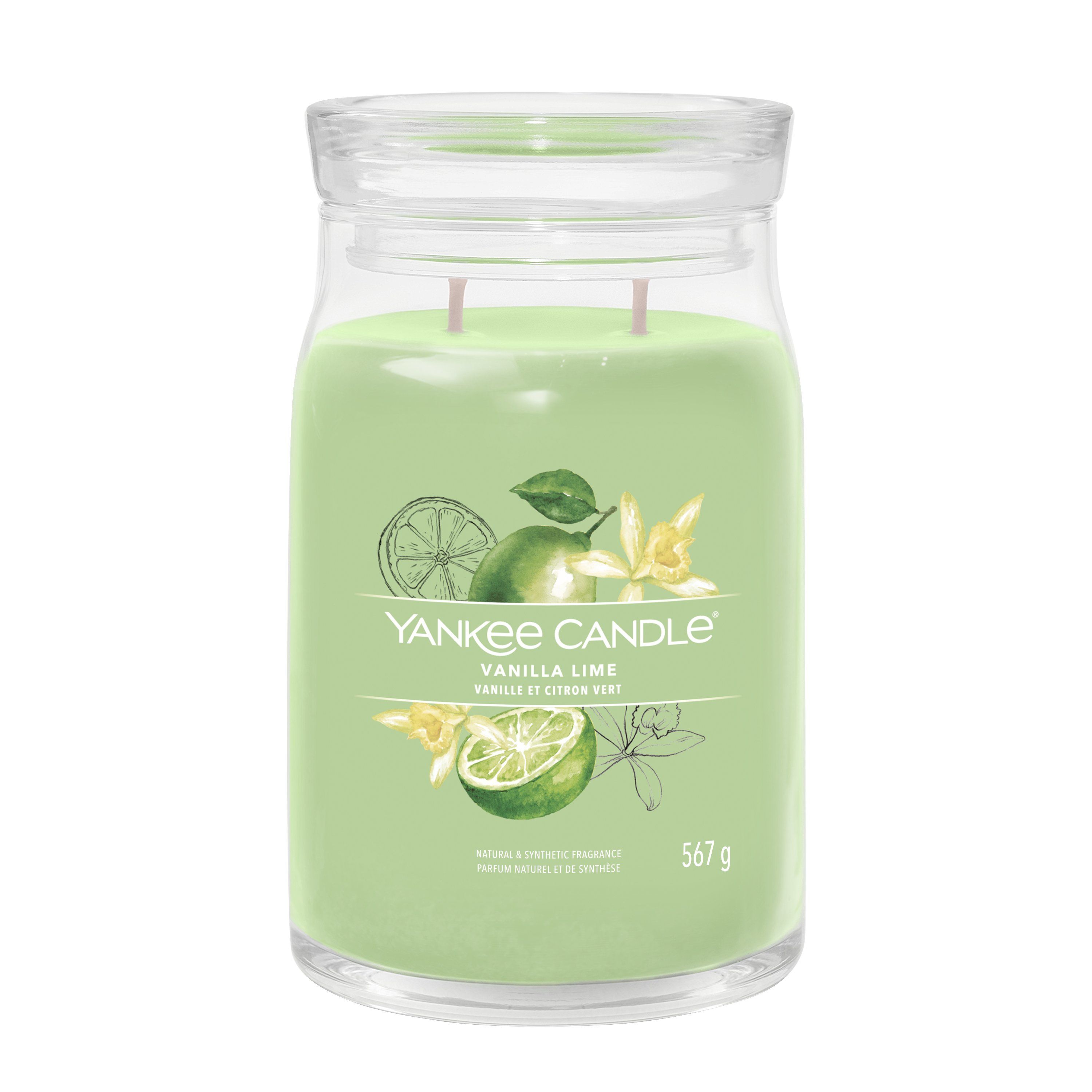 Yankee Candle Signature Vanilla Lime Cylinder Candle - 90 Hour Burn Time