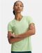 Under Armour UA HG Armour Comp SS-BLU Heren Sportshirt - Midnight Navy - Wit