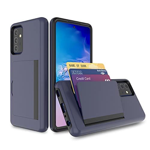 Liujunh Business Case Voor Samsung Galaxy A52 4G/A52 5G/A72/S20 FE/S21 Ultra/A12 - Marineblauw