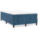 Boxspring Boxspring avec matelas velours bleu foncé 120x200 cm