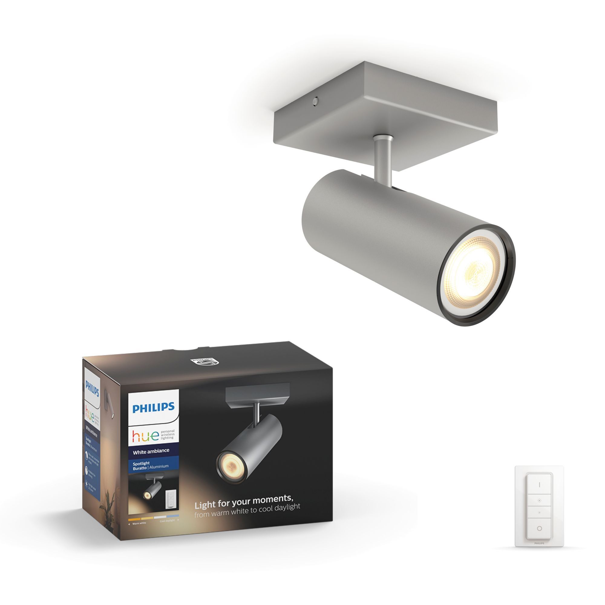 Philips hue Dimmer switch included Buratto single spotlight