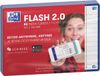Oxford Flash 2.0-80 Bristol Flash-kaarten A6 (10,5 x 14,8 cm), gelinieerd, marineblauw