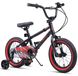 OEM Kinderfiets 14 inch BMX-stijl zwart/rood met stabilisatorwielen