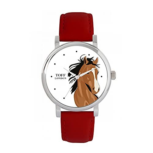 Toff London Bruin Arabisch paardenhoofdhorloge