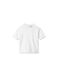Calvin Klein T-shirt à manches courtes unisexe avec broderie logo, blanc, taille 16