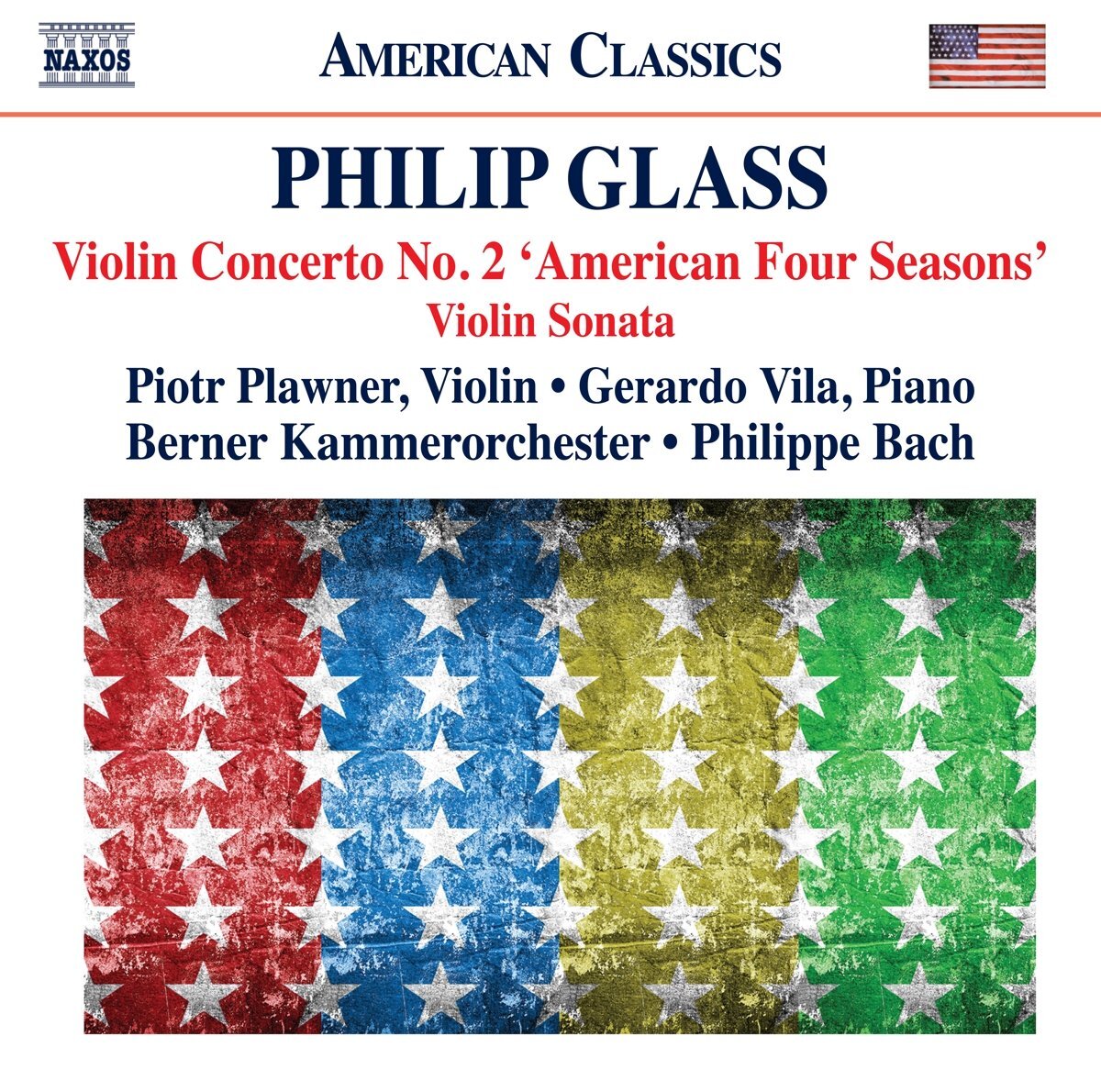 OUTHERE Philip Glass: Violin Concerto No.2 American Four Seasons. Violin Sonata