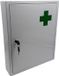 Merkloos Relaxdays Medicijnkastje Afsluitbaar - 5 Vakken - 43 x 35,5 x 8 cm - Wit-Groen