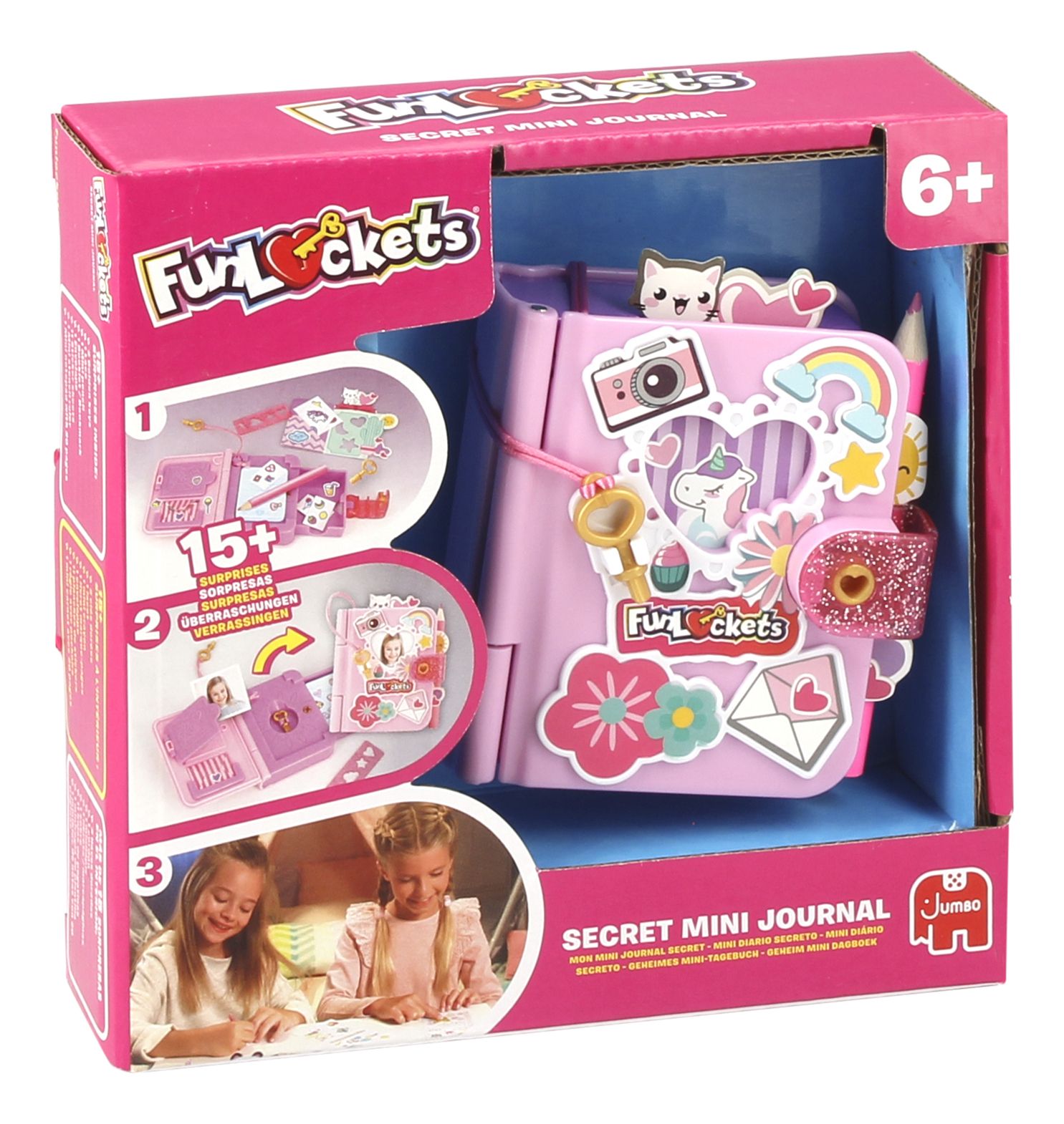 Jumbo FunLockets - Geheim Mini Dagboek - Meerkleurig