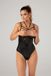 Christine le Duc - Wetlook Body met Open Kruis en Cup - Gemma - Zwart