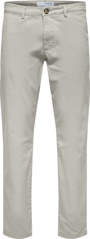 Selected Homme Heren Chino Broek SLHSLIM-NEW MILES slim Grijs 33W / 32L