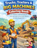 Big Machines Coloring Book for Kids: Big Trucks and Equipment for kids coloring book