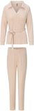 LingaDore Homewear set Vrouwen Zand Lange mouw Effen