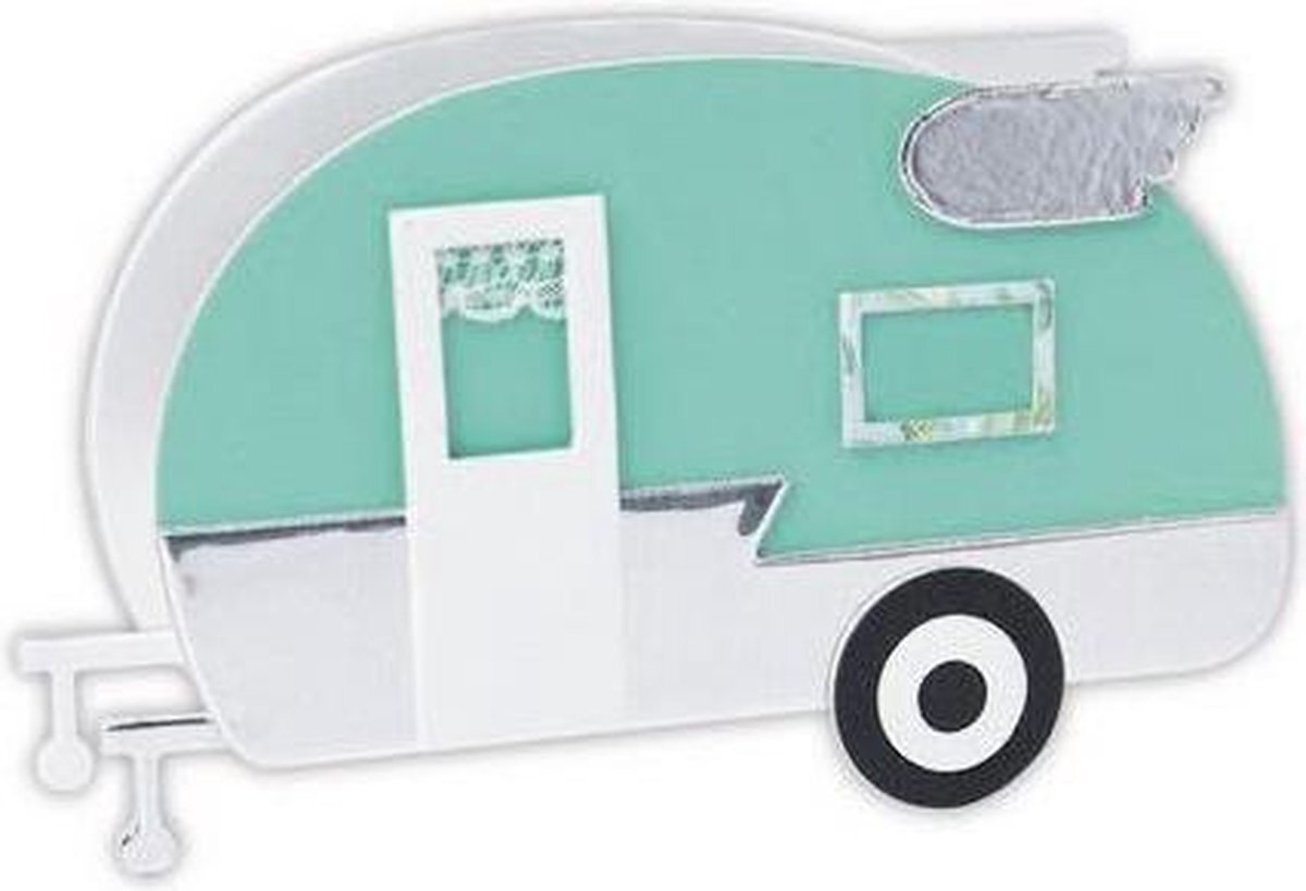 Sizzix Scoreborden L Die Camper 3-D door Eileen Hull, 665155, Veelkleurig, One Size