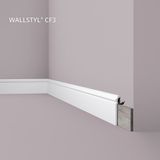 NMC Afdeklijst CF3 WALLSTYL Noel Marquet Sierlijst Plint Lijstwerk modern design wit 2 m