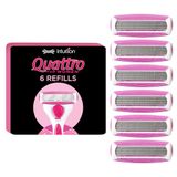 Wilkinson Sword Quattro voor dames scheermesjes, 6 stuks