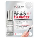 PODERM Top Coat nagelverharder - 30 seconden express droging | Swiss Lab - 8 ml