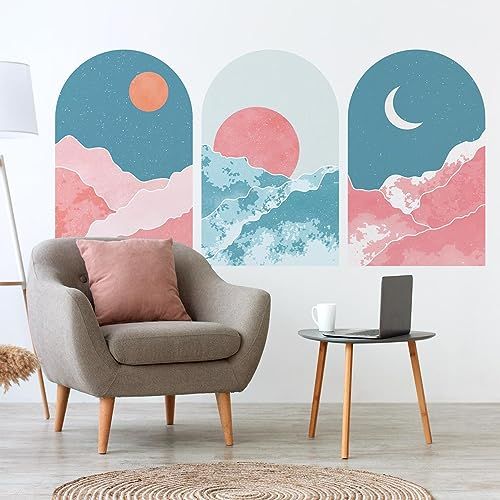 Ambiance Sticker Vliesbehang - Kijk naar het leven in roze - 80 x 60 cm