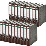 Leitz Ordner 1080/1050, A4, rugbreedte 52 of 80 mm, bruin/zwart