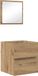 vidaXL Badkamerkast Artisan Eiken 41 x 38,5 x 45 cm Bewerkt hout