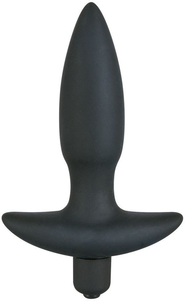 Black Velvets Buttplug met vibratie large