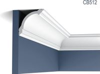 Orac Decor Kroonlijst Origineel CB512 BASIXX Plafondlijst Sierlijst 2 m Blanc Polystyrène