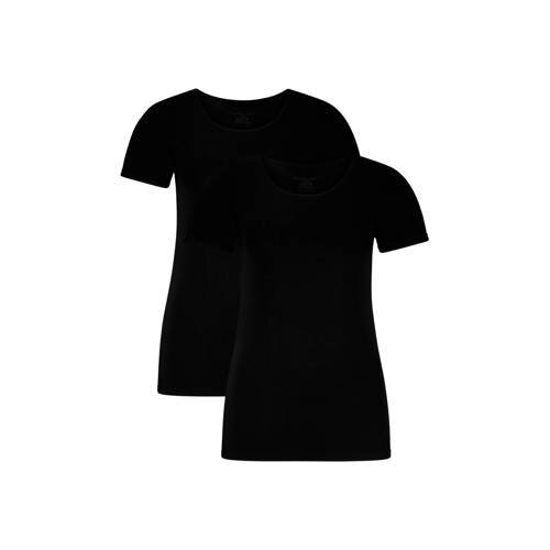 Bamboo Basics T-shirt Kate met bamboe (set van 2) zwart