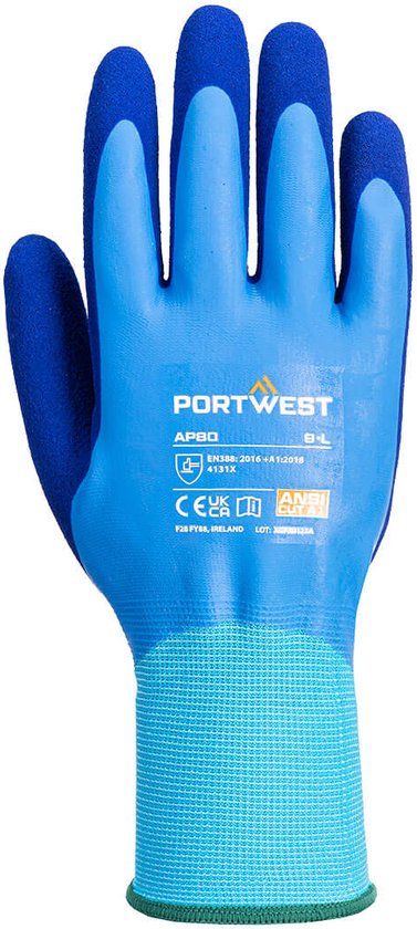 Portwest Liquid Pro Werkhandschoenen Blauw XL