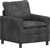 vidaXL Bank Donkergrijs 76 x 81 x 87,5 cm Polyester