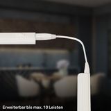 Telefunken LED Unterbauleuchte, Unterbaulampe weiß, 87.3 cm, incl. Schalter, 10W, 1100 Lumen, 4000 Kelvin, Licht: neutralweiß