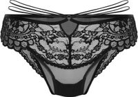 Hunkemöller Dames Lingerie Brazilian Sabrina - Zwart - maat XS