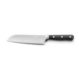 blason PRADEL ESSENTIEL Santoku mes – roestvrij staal 13 C, gesatineerde afwerking – lemmet 18 cm – zwart