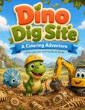 Dino Dig Site: A Coloring Adventure
