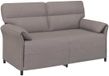 vidaXL Canapé 2 places taupe 158 x 83 x 95 cm