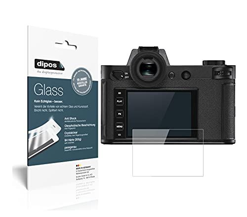 dipos I 2 x pantserfolie, helder, compatibel met Leica SL2, beschermfolie 9H displayfolie