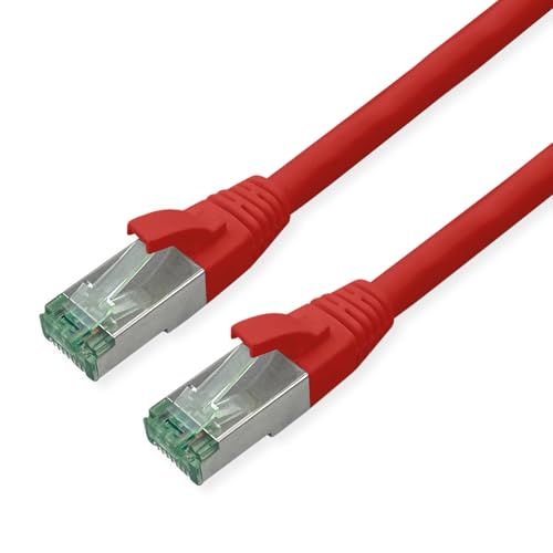 ROLINE Recycled Material 21.45.3212 netwerkkabel Rood 2 m Cat6a S/FTP (S-STP)