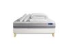 Actisom Sommier kit matelas ressorts ensachés 140x190 blanc complet
