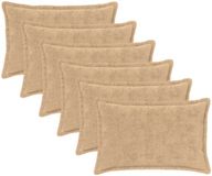 vidaXL Kussensloop 6 stuks Crèmekleurig Katoensatijn 40 x 60 cm