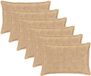 vidaXL Kussensloop 6 stuks Crèmekleurig Katoensatijn 40 x 60 cm