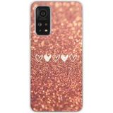 Xiaomi Mi 10T, Xiaomi Mi 10T Pro Paillettes coeur bedrukt siliconen hoesje