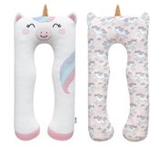 SNUZZY® Peluche licorne coussin corporel 120x60 cm