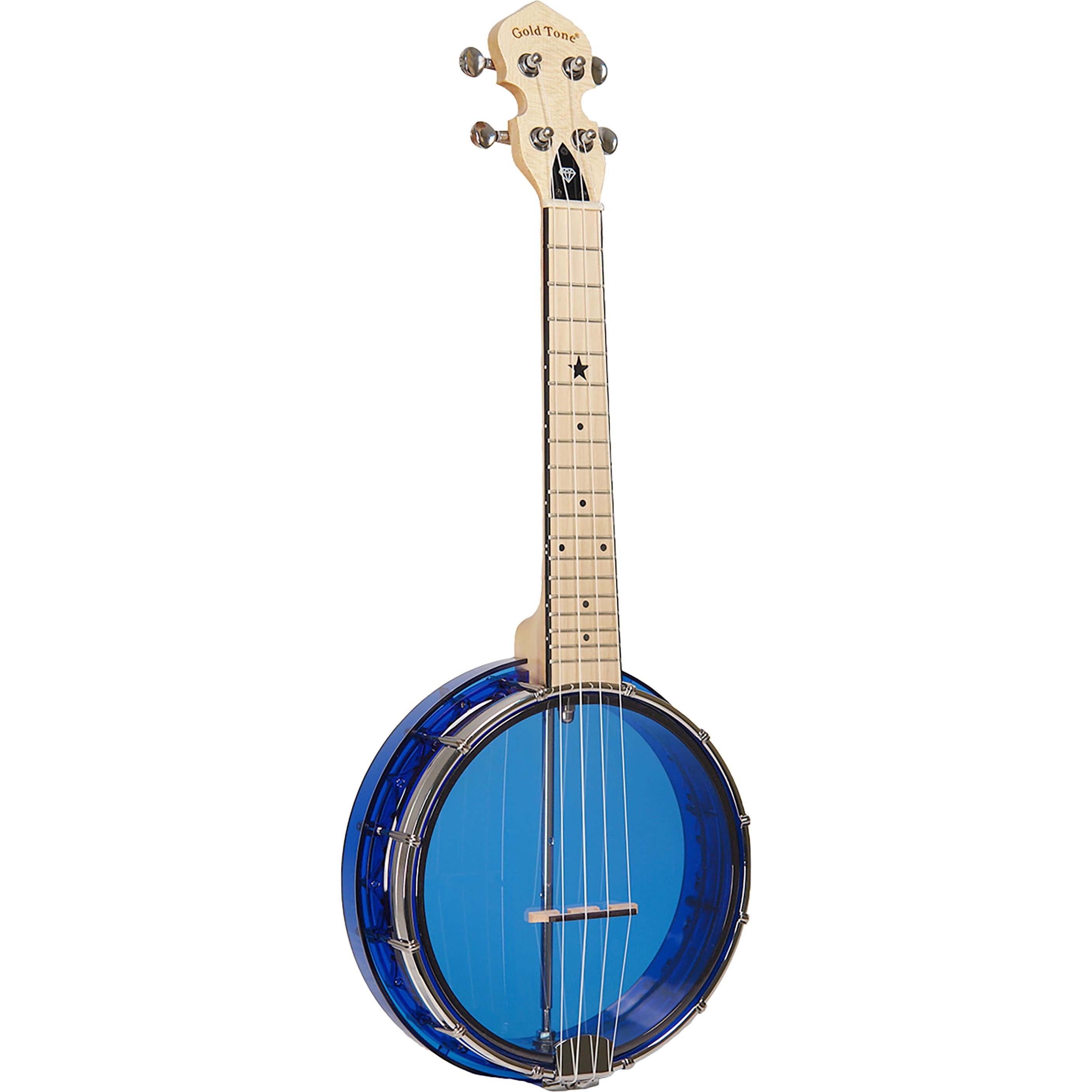 Gold Tone Little Gem Banjo Uke Sapphire met gigbag