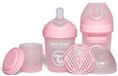 Twistshake 2x Pro Double Anti-Koliek Babyfles met Melkpoedercontainer en Mixer - 180ml | Langzame Stroom Siliconen Borstvormige Speen | BPA-Vrije Babyfles | Geschikt voor Pasgeboren Baby's 0+ | Wit