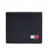 Tommy Hilfiger Billfold Portemonnee Leer Zwart Unisex Volwassenen