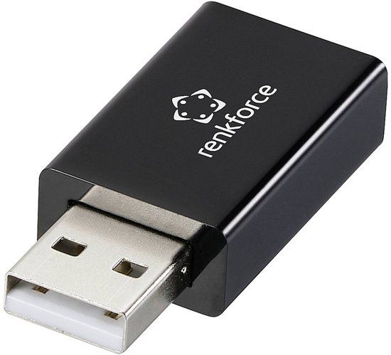 Renkforce USB-DataBlocker Adapter [1x USB-A-stekker - 1x USB-A-bus] RF-6615902