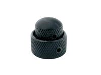 Boston KB-280 Dubbele Dome Knop - Metalen Zwart, 15x14mm & 19x12mm